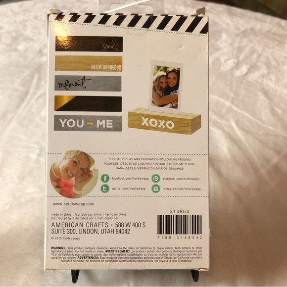 Heidi Swapp Picture Frame Wooden Stands 6 Pieces Inspirational Rectangle 2015 - Picture 4 of 6